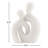 Leiona Abstract Intersecting Circle Ceramic Couple Figurine