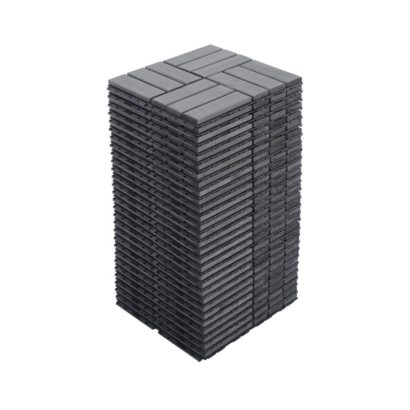 30 carreaux de terrasse à emboîtement, Gris