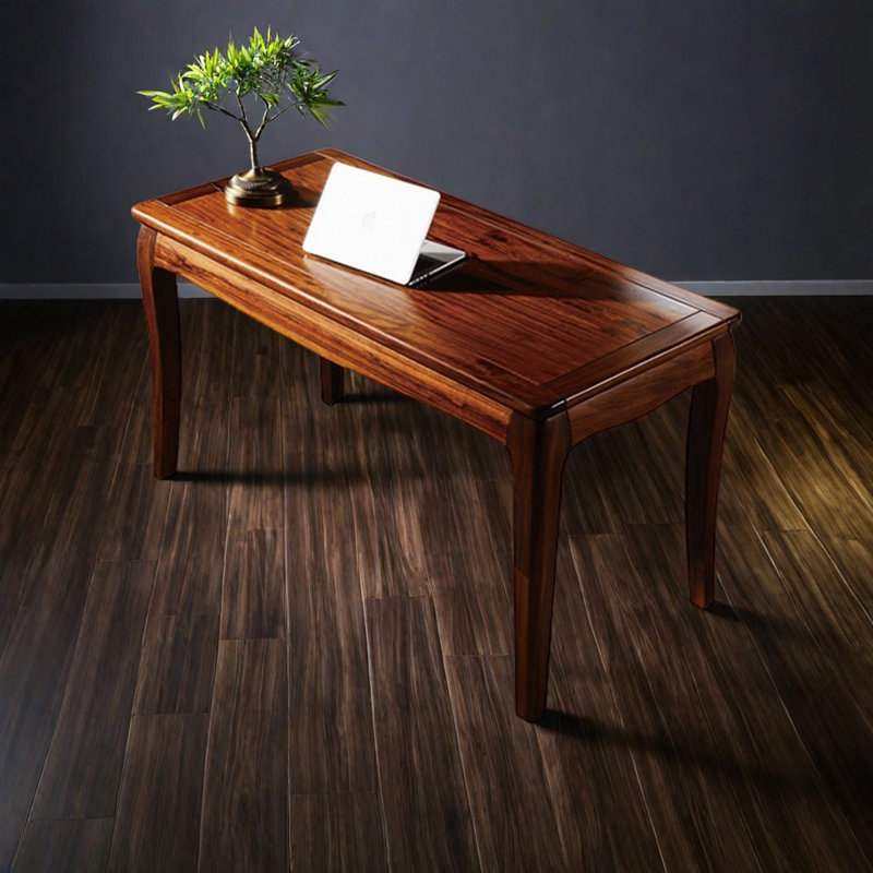 Bureau haut de gamme de style chinois rétro, H 30,31 po x l 55,12 po x P 25,59 po