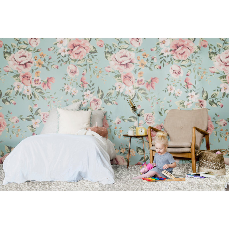 Floral Wallpaper, Pre-Pasted
