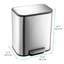 Stainless Steel Step On Kitchen Trash Can - 5.3L