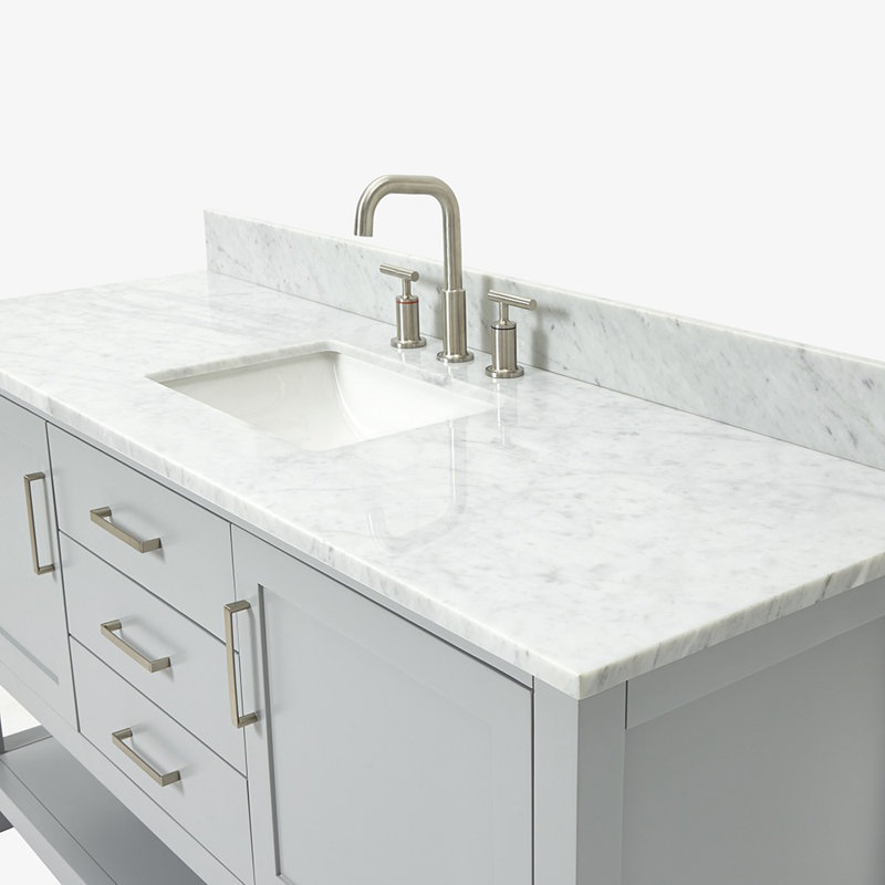 Bayhill 61'' W Single Vanity, Gray
