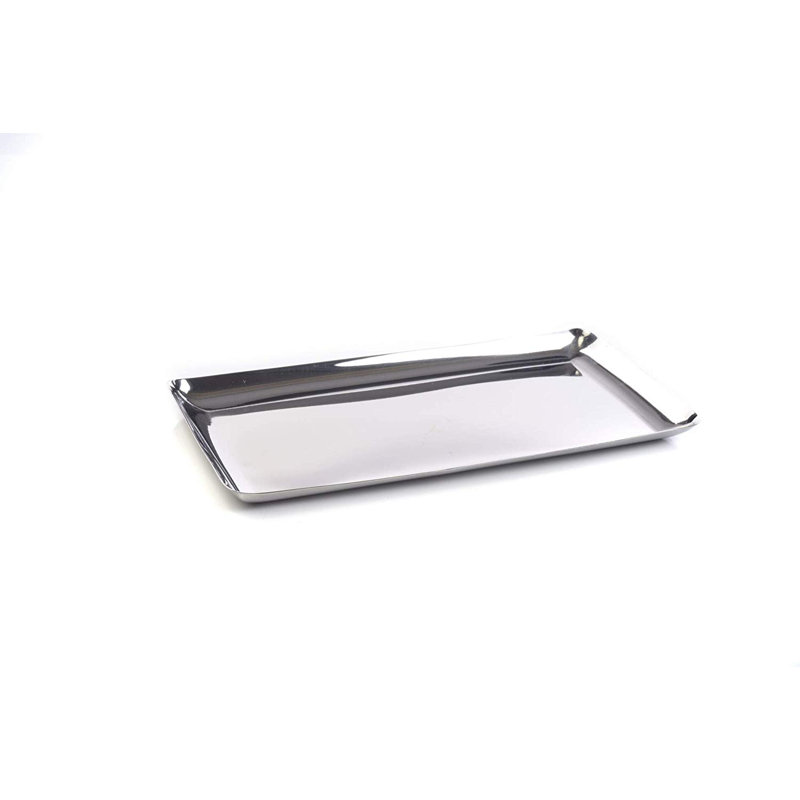 Nawaz Metal Tray, Silver