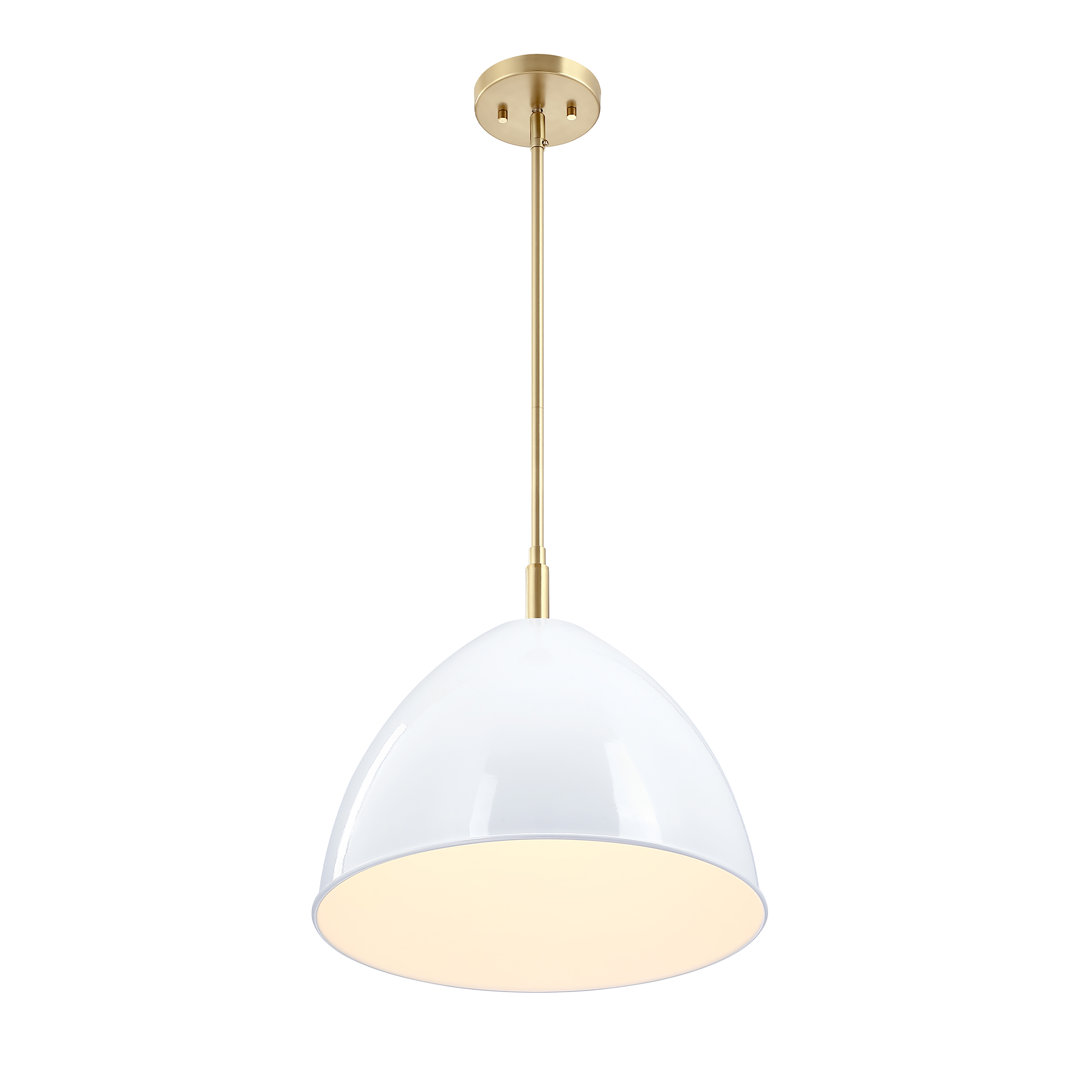Asay 1 - Light Dome Bulb Pendant Willa Arlo™ Interiors Shade