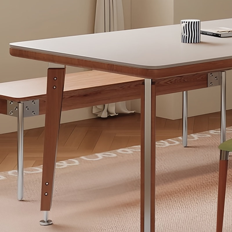 Light luxury small-sized dining table, 29.53”H x 70.87”L x 31.5”W