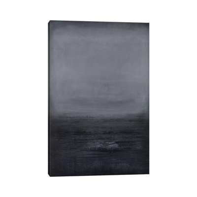 Noir / dégradé gris anthracite - impression sur toile tendue