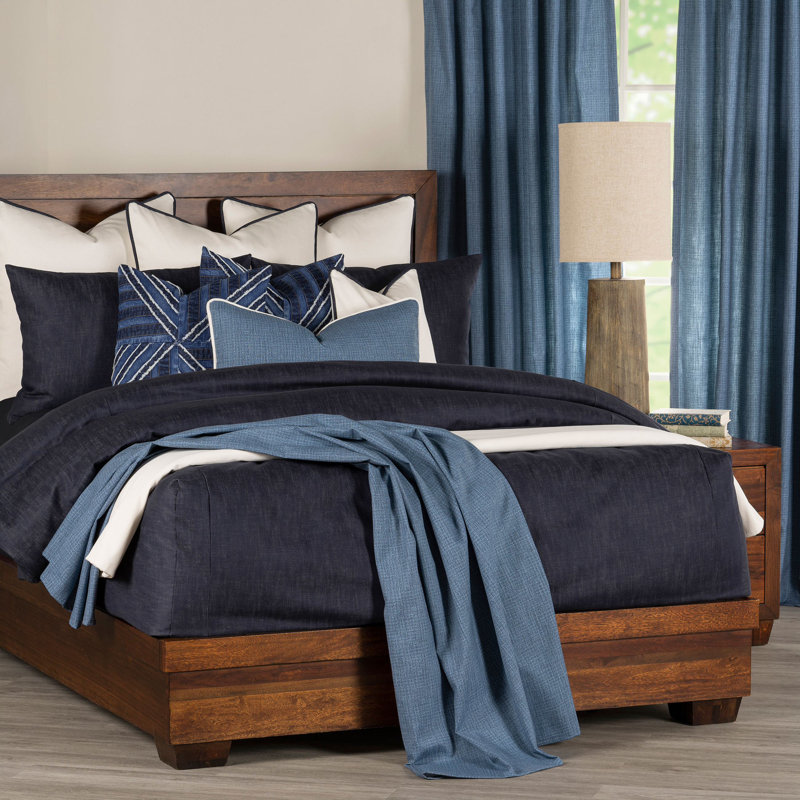 Comforter, Dark Blue, Twin Comforter + 1 Standard Sham