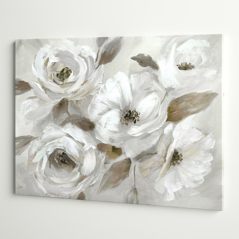 «Winter White» par J Paul - reproduction d'art sur toile tendue, H 48 po x l 36 po x P 1 po