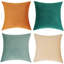 Ensemble de 4 coussins décoratifs en velours, couleurs contrastantes-114187990-114187993