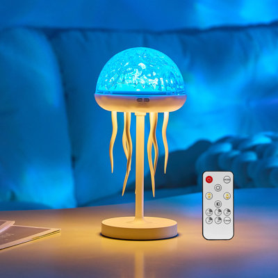 Jellyfish Lamps Projector Rgb Night Light With 7 Color Change Galaxy Portable Table Desk Lamp Nightlight For Bathroom Hallway Room Decor Gift For Birthday Celebration