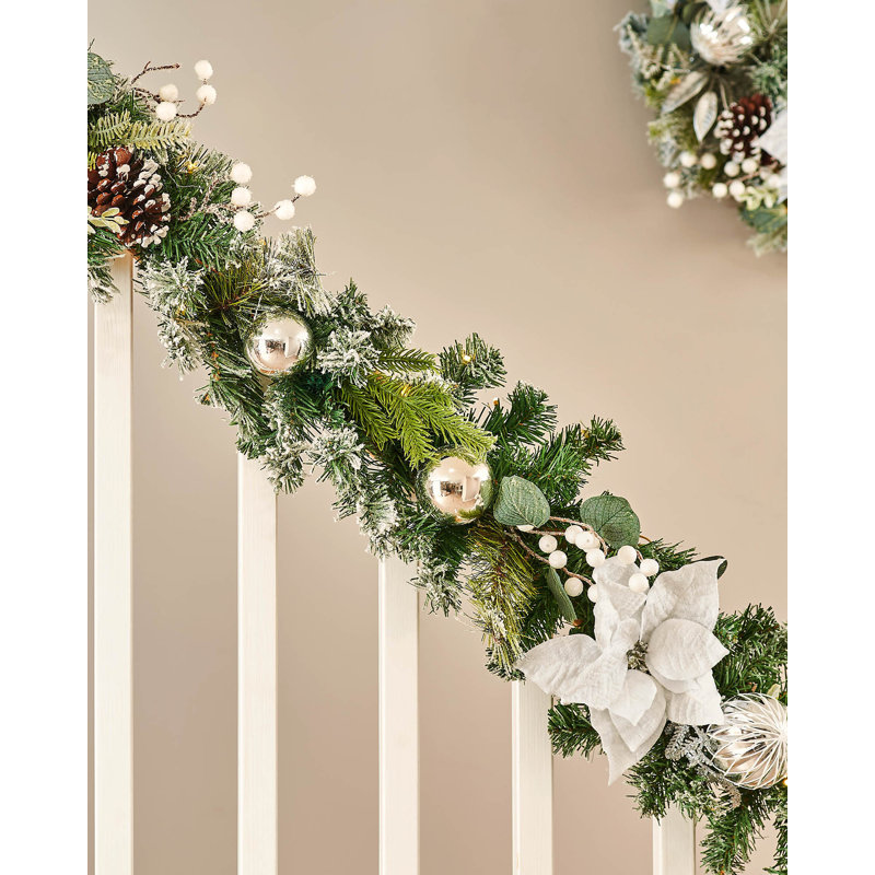 274.32cm Lighted Faux Garland with Lights