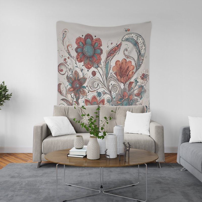 Tapisserie murale, H 88 po x l 104 po