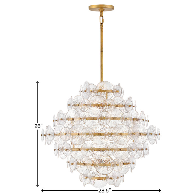 16 - Light Unique Tiered Chandelier
