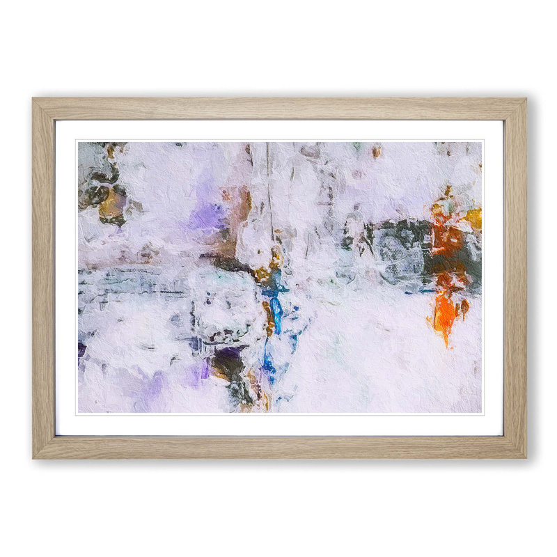 Abstract Vol.238 by S.Johnson - Framed Print, 24cm H x 33cm W x 2cm D, Oak Framed