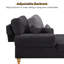 Chaise longue rembourrée avec dossier réglable Davene-739271323