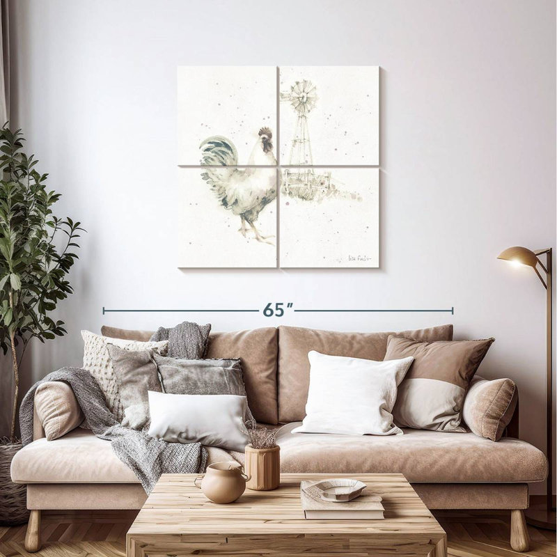 Brampt Farm Friends V Neutral, 38" H x 38" W