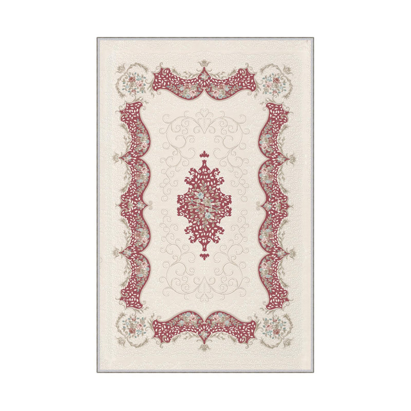Luxurious Woven Area Rug, 100% Polyester, 23.6 x 39.4 inches | 650 g/m², 0.3 in Pile Height | Antibacterial, Non-Slip PVC Dot Underside, Machine Washable | 3D Digital Printing, Perfect for Living Room & Bedroom Decor