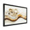 «Minimalist Beige Marble River II», reproduction sur toile abstraite en marbre
