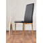 Eubanks Faux Leather Modern Tall Back Dining Chairs with Metal Legs & Diamond Stitching-1969960194-1902841194-1969960207