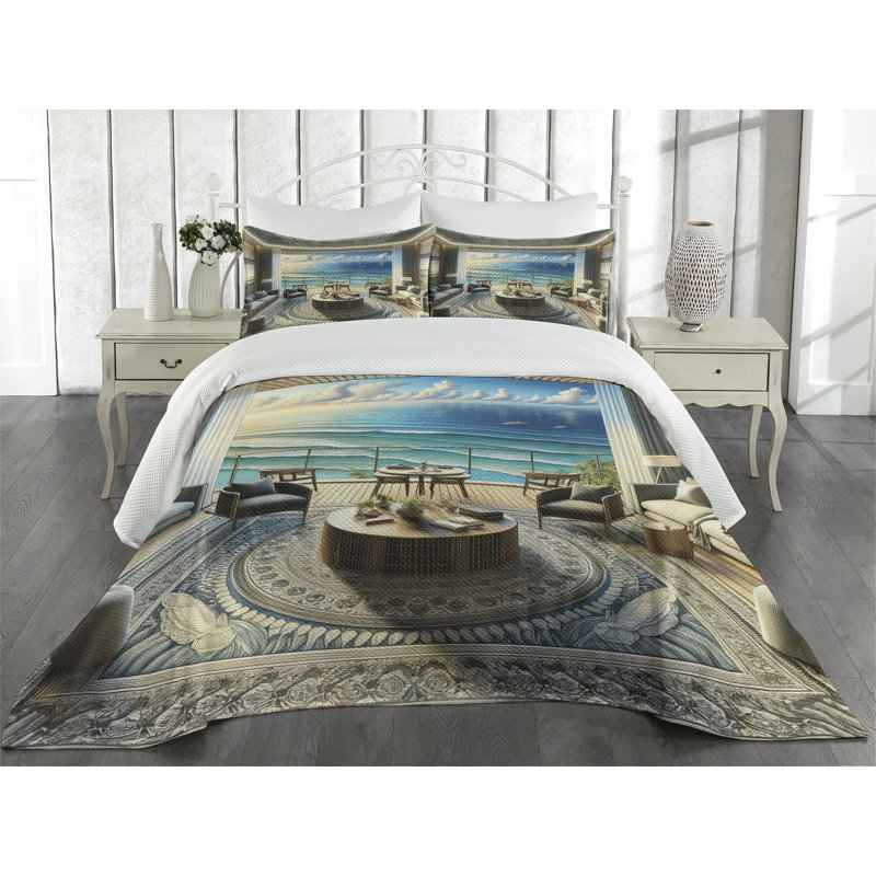 Polyester Coverlet, King Coverlet + 2 Standard Shams