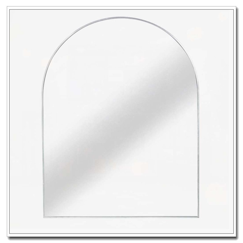 Miroir mural pour salle de bain, Argent argent