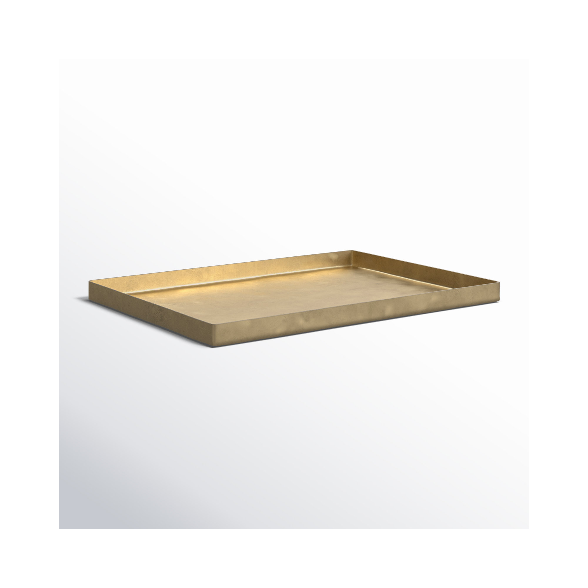 Aluminum Tray - Set of 1, 0.5" H x 6" W x 8.25" L 