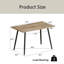 Table de salle à manger rectangulaire 47 po Modern