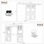 Système de placard 120 po avec portes d'armoire et 4 tiroirs en bois-131268836
