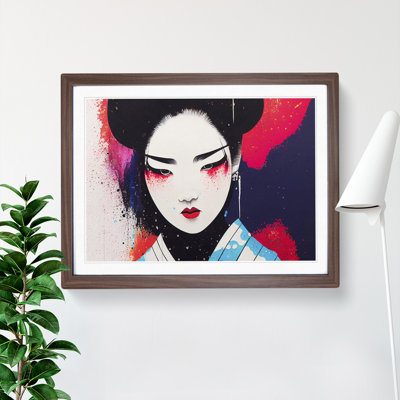 A Splashed Geisha Vol.4 Abstract - Single Picture Frame Print