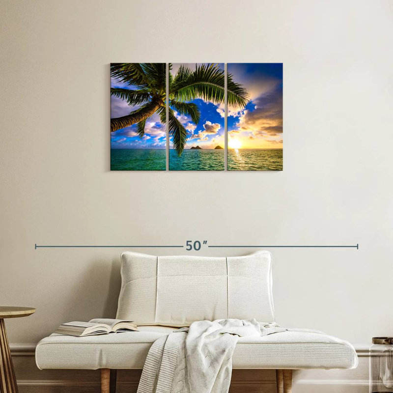 Gillard Lanikai Hawaiian Sunrise, H 20 po x l 33 po
