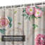 Aquarelle de fleurs roses sans soudure, art floral anglais avec 12 crochets-987769974