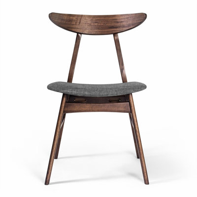 Hartford Dining Chair in Warm Gray/Walnut