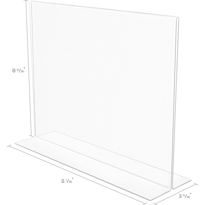 Porte-enseigne anti-reflets double face