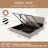 Braya Luxury Boucle Hydraulic Lift Up Storage Upholstered Platform Bed With Rounded Bolster Design,White,King-123040672-123040676