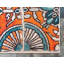 Tapis géométrique orange / bleu / brun Eddins-19498914