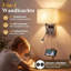 White Fabric USB Reading Wall Sconce