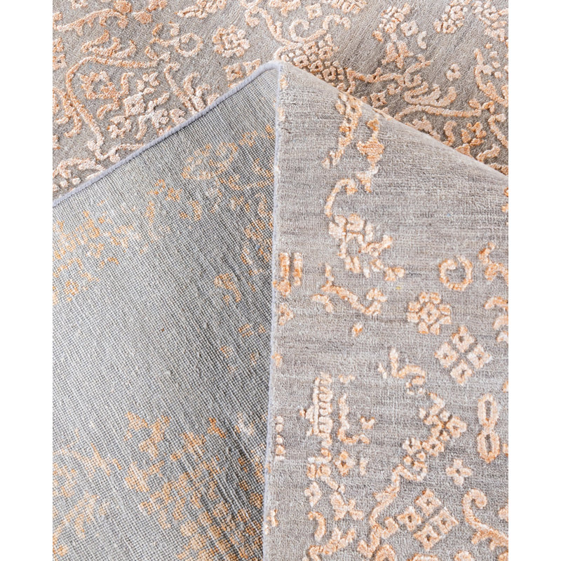 Overdyed One-of-a-Kind 8' 10" X 12' 0" Hand Knotted Area Rug