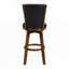 Ensemble de chaises de bar pivotantes capitonnées