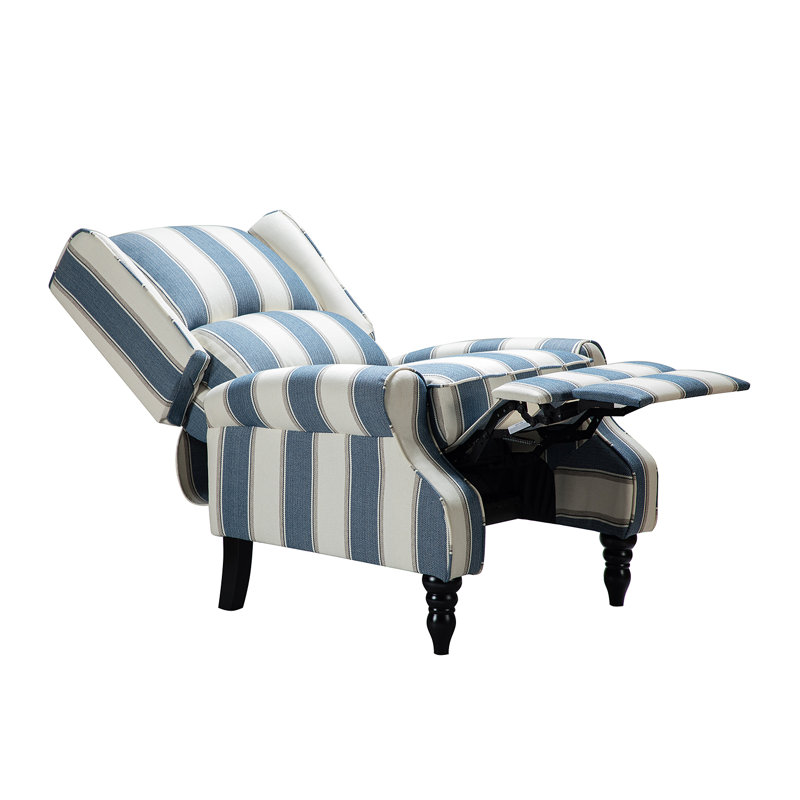 Brody 31" Wide Manual Standard Recliner, Stripe Navy