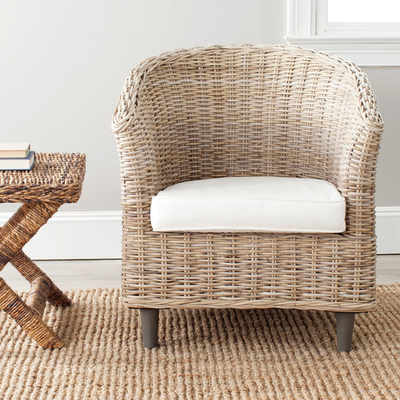 Fauteuil demi-tonneau de 30 po Nikkie, Naturel