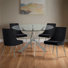 Meridian Furniture Juana Dining Table + 4 Dining Chair Set