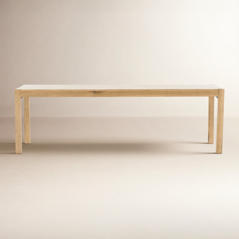 Kenzie Solid Wood Dining Table, 30" H x 96" L x 42" W, Auburn Poplar