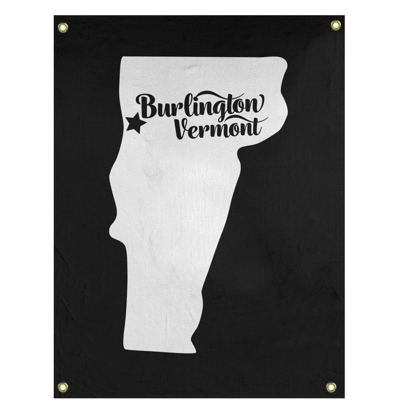 Tapisserie murale vermont burlington, H 80 po x l 59 po, Noir
