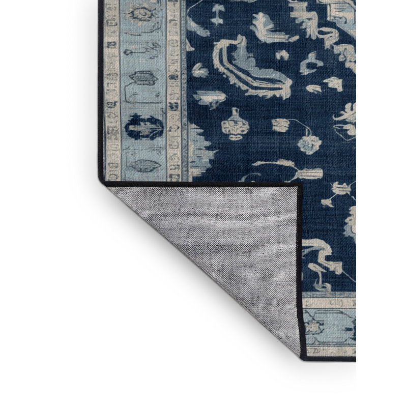 Tapis gris lavable à la machine, Carré 8 pi