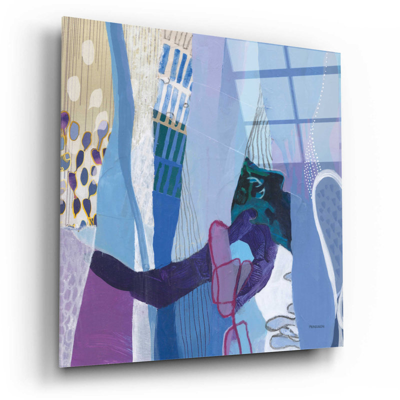 Epic Art 'Periwinkle' By Kathy Ferguson, Acrylic G " Periwinkle " by Kathy Ferguson, 12" H x 12" W x 0.13" D