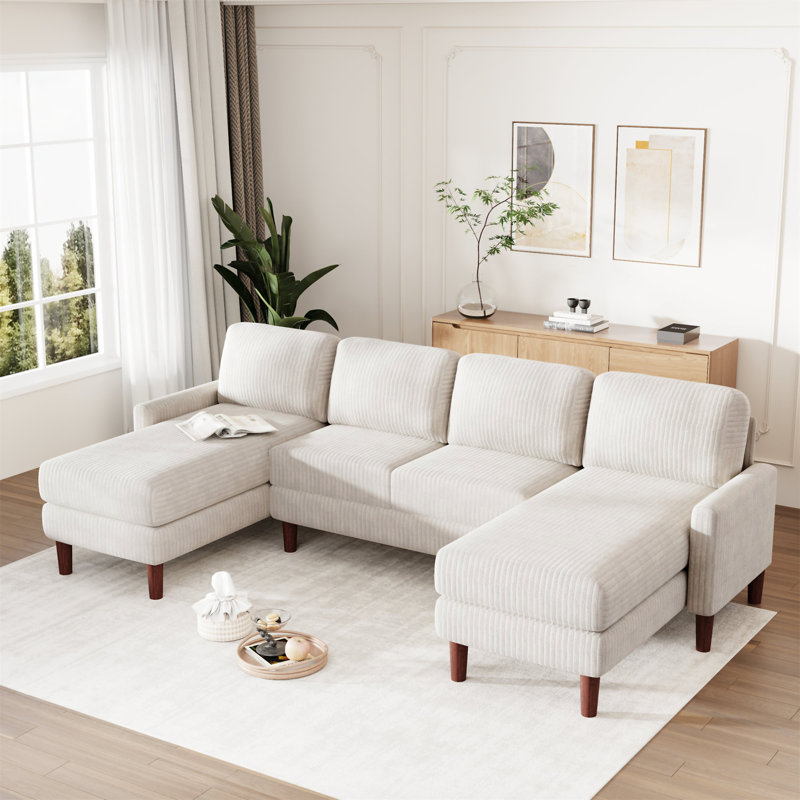 Canapé U_Style, Polyester beige