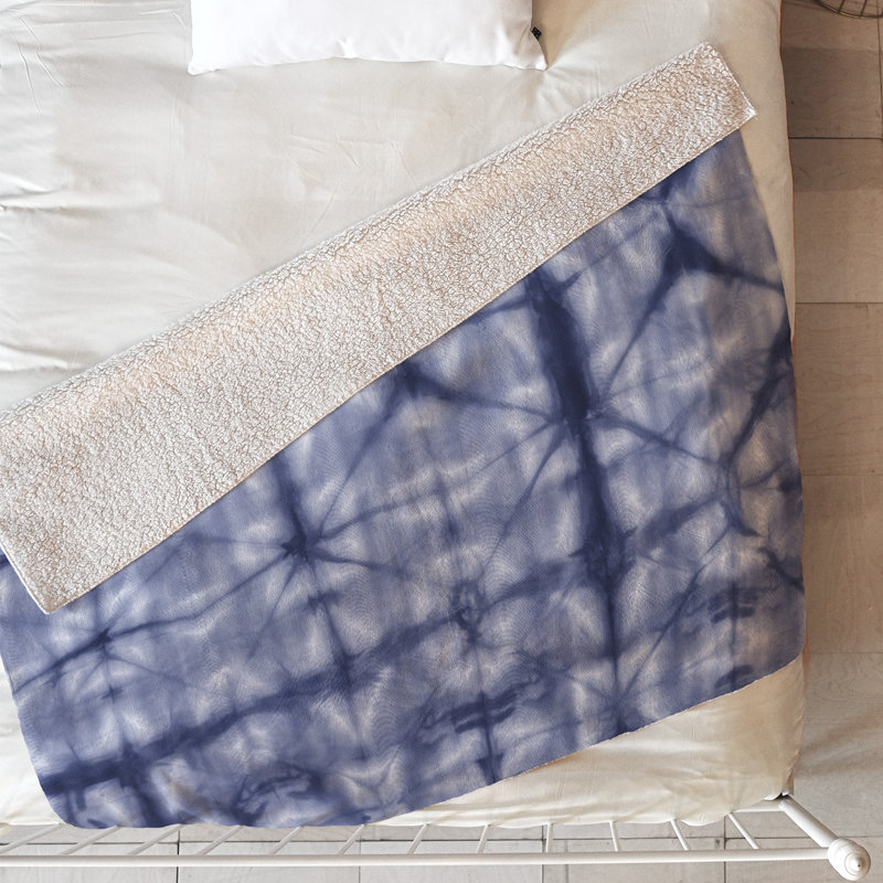 Amy Sia Throw Blanket, 60" L x 50" W, Navy