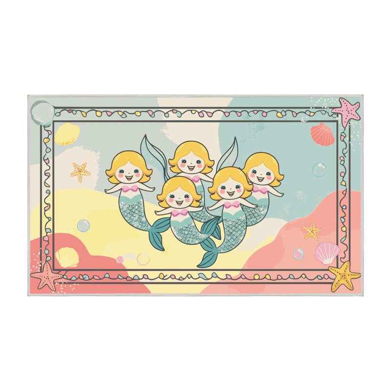 Tapis pour enfants Longshore Tides, Rectangulaire 2 pi x 3 pi