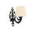 Elegant Wall Lamp with Metal Body, Cream & Black Finish, 24 in Height x 10.6 in Depth | E27 Socket (Max 40 W), Stylish Lighting for Living Room, Bedroom & Office | IP20 Rating, Contemporary Design-1337624766