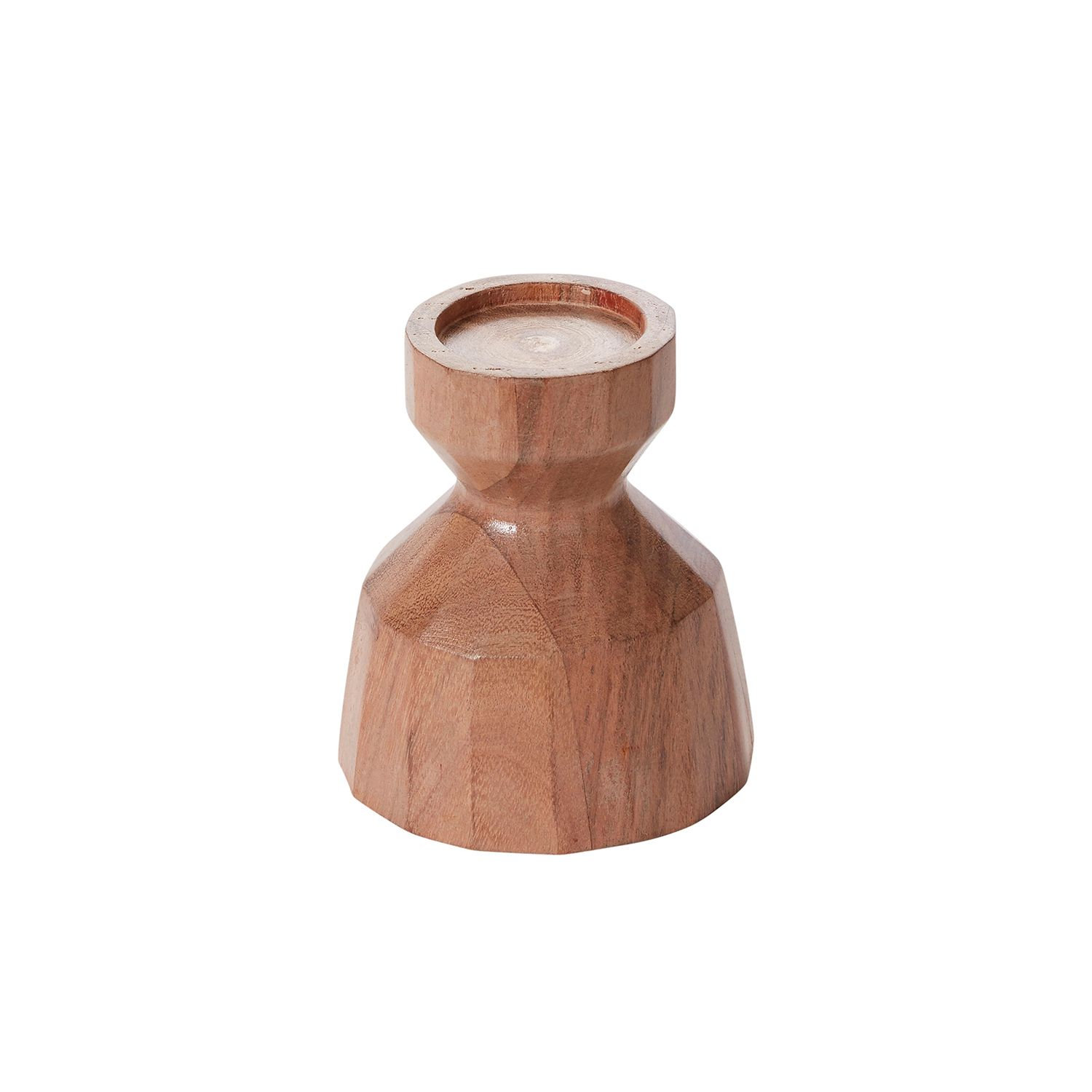 Habra Wood Candlestick Holder